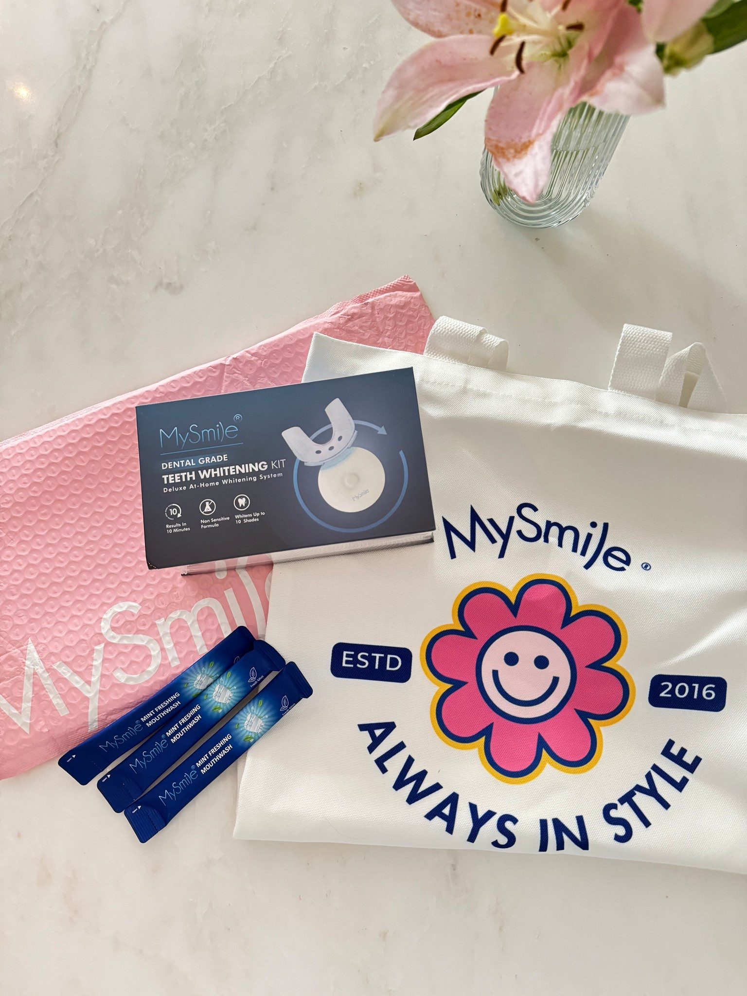 I'm so excited to have a brighter, whiter smile! Enjoy 20% off everything with the MySmile Spring Sale right now! #MySmile #TeethWhitening

#LTKSaleAlert #LTKBeauty #LTKU
