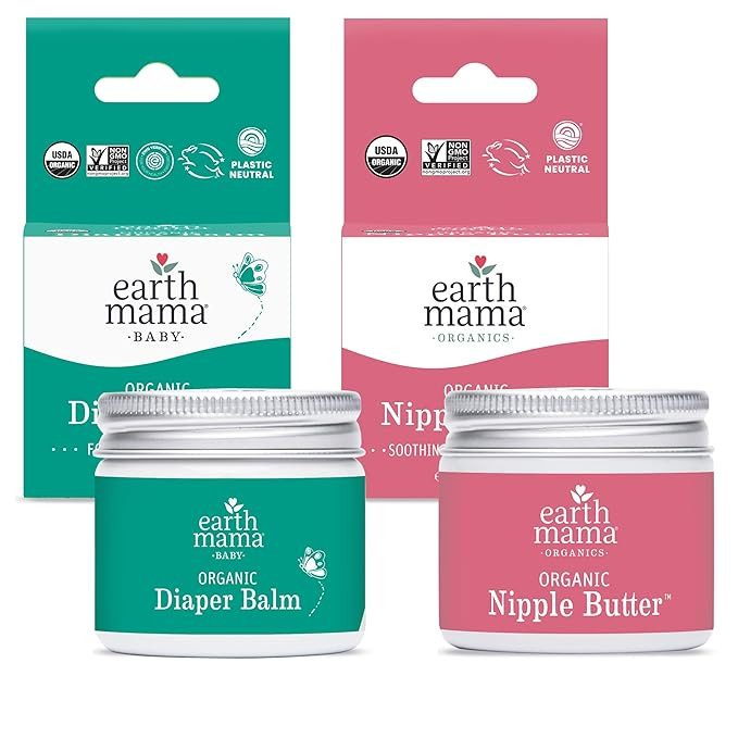 Earth Mama Nipple Butter™ & Diaper Balm | Nipple Cream & Organic Skincare for Baby | Breastfeed... | Amazon (US)