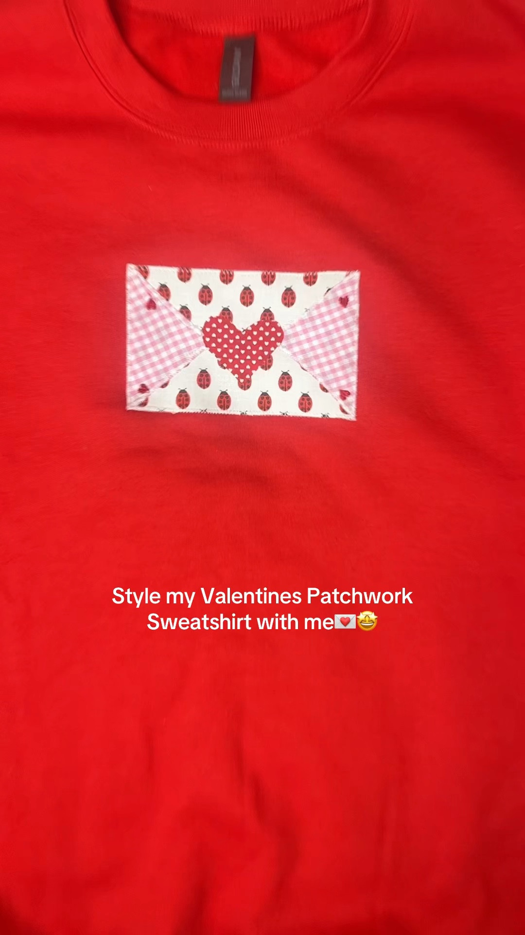 Patchwork Valentines envelope sweatshirt. Perfect for Valentine’s Day🫶🏻💌

#LTKGiftGuide #LTKStyleTip #LTKSeasonal