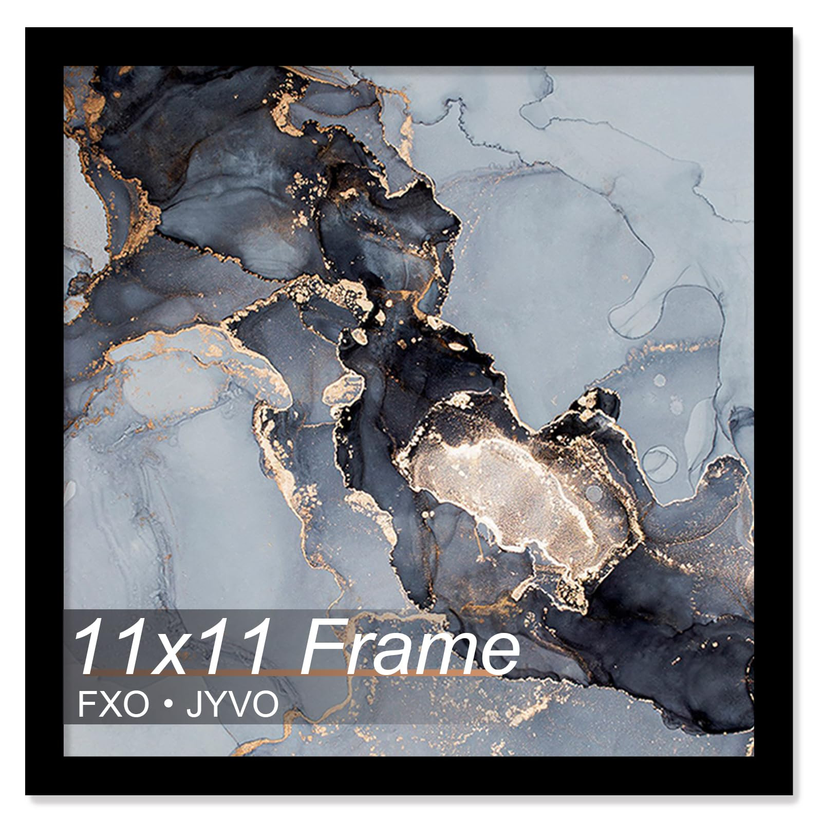 11x11 Frame, Black Picture Frame for 11 x 11 Square Picture Poster Photo, Light Weight and High T... | Amazon (US)