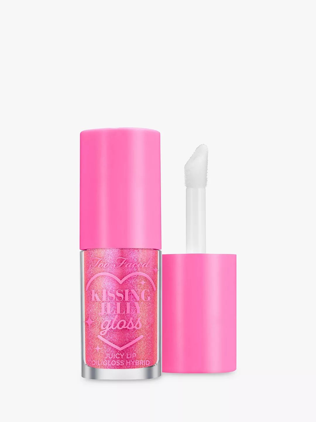 Too Faced Kissing Jelly Lip Oil Gloss, Bubblegum | John Lewis (UK)