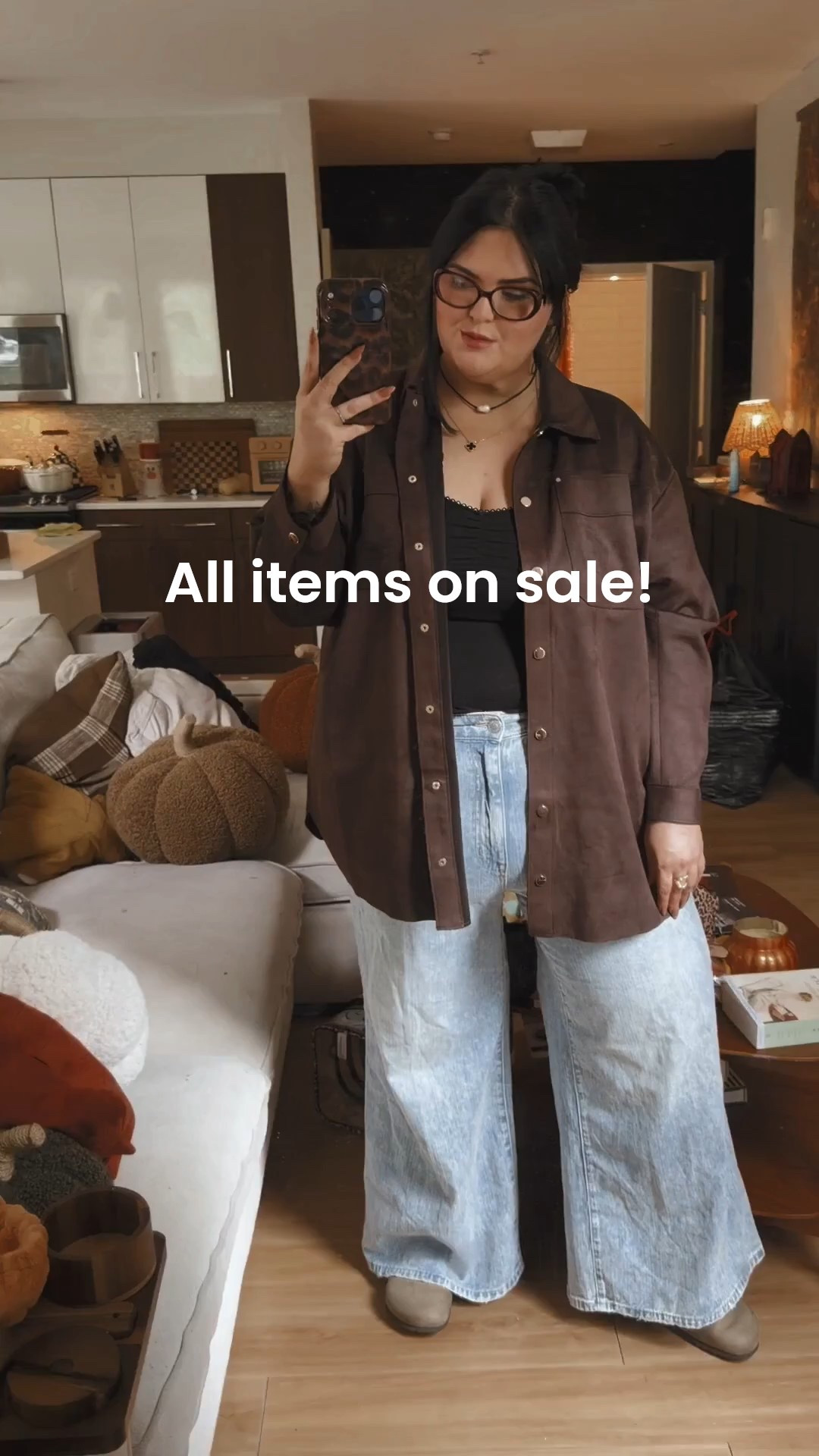 Plus size fall outfit. Plus size ootd. Fall outfit. Fall finds. Size 22. Plus size ootd. Plus size finds. Plus size blogger. Suede jacket. Wide leg jeans. Casual outfit. Errands outfit. Travel outfit. Curvy fashion  

#LTKSaleAlert #LTKFindsUnder50 #LTKPlusSize