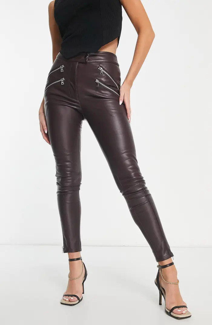 Faux Leather Skinny Biker Pants | Nordstrom