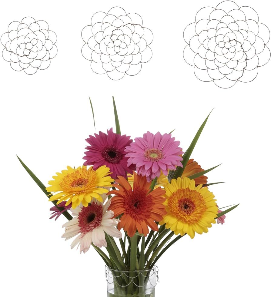 3 Pack Wire Flower Arranging Tool- Flower Frog, Reusable, Bendable Flower Grid | Amazon (US)