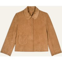 ba&sh - Long Sleeve Peter Pan Collar Jacket Milas for Women - Brown - Size S | BA&SH US