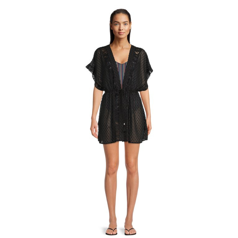 No Boundaries Juniors Tie Front Cover Up | Walmart (US)