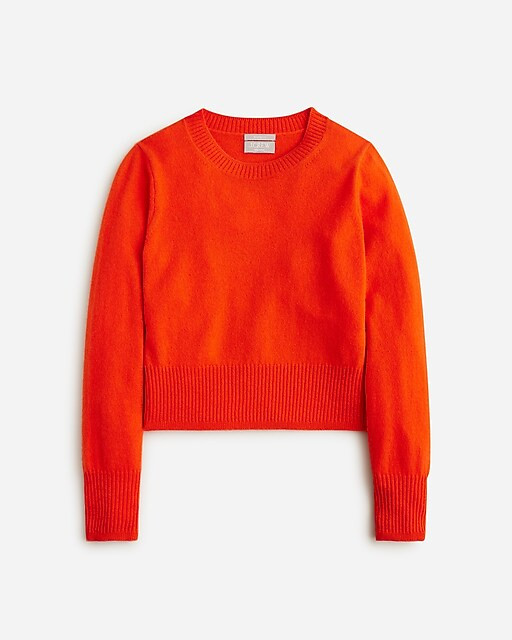 Cashmere shrunken crewneck sweater | J. Crew US