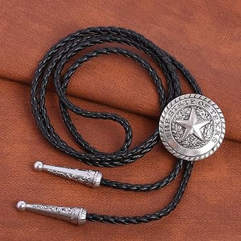 Western Cowboy Texas Style Vintage Bolo Tie Fashion Texas Map and Lone Star Leather Bolo Tie Neck... | Amazon (US)