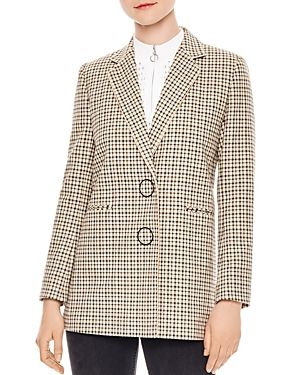 Sandro Zack Check-Pattern Cotton Blazer | Bloomingdale's (US)