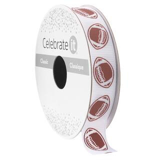 5/8" x 7yd. Football Ribbon by Celebrate It® Classic | Michaels Stores