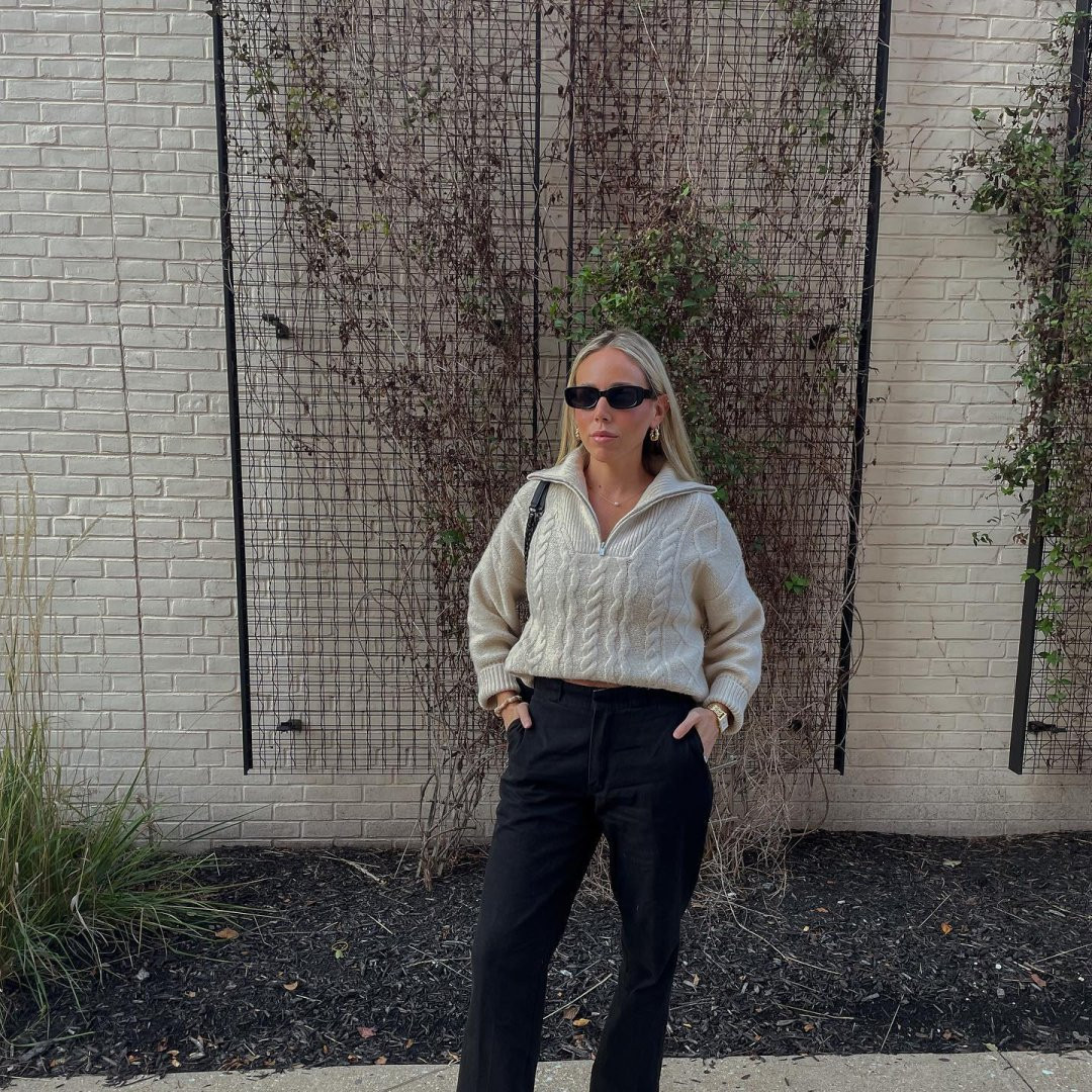Women's Quarter Zip Sweater - A New Day™ | Target