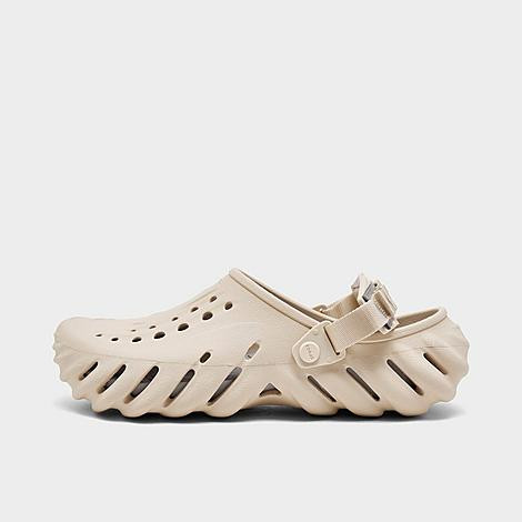Crocs Echo Clog Shoes in Off-White/Stucco Size 8.0 | Finish Line (US)