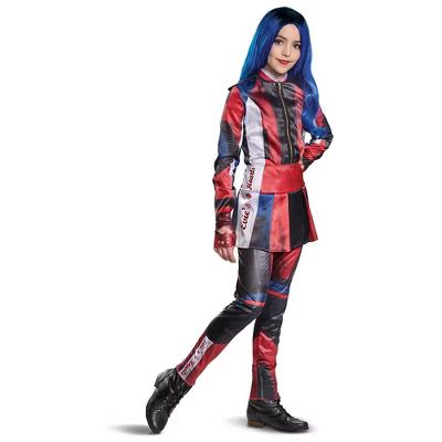 Kids' Deluxe Disney Descendants Evie Halloween Costume Jumpsuit | Target