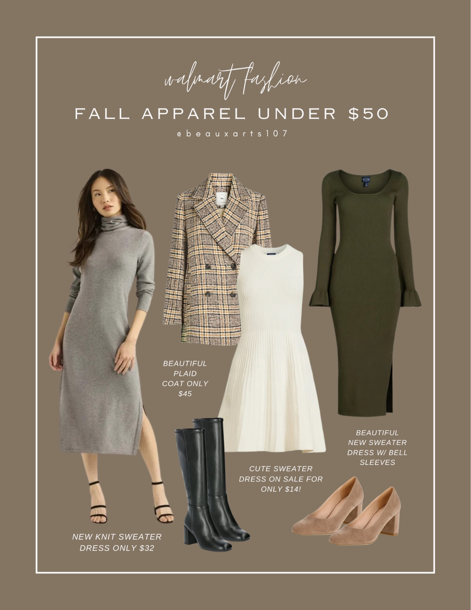 Shop these cute chic fall looks w/ pieces  under $50 

@walmartfashion #walmartpartner #walmartfashion

#LTKFindsUnder50 #LTKWorkwear #LTKSaleAlert