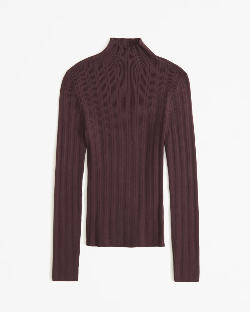 Slim Rib Turtleneck Sweater | Abercrombie & Fitch (US)
