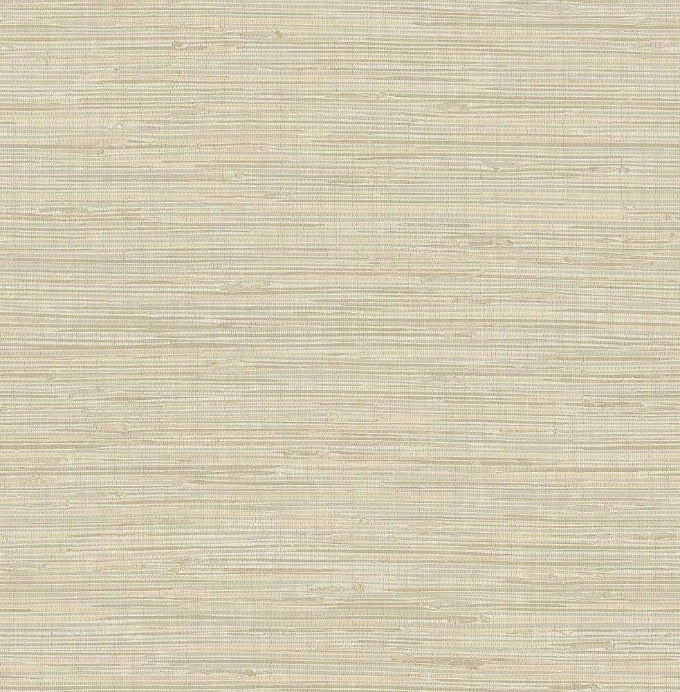NuWallpaper NUS3336 Tibetan Faux Grasscloth Cream Peel & Stick Wallpaper, Neutral | Amazon (US)