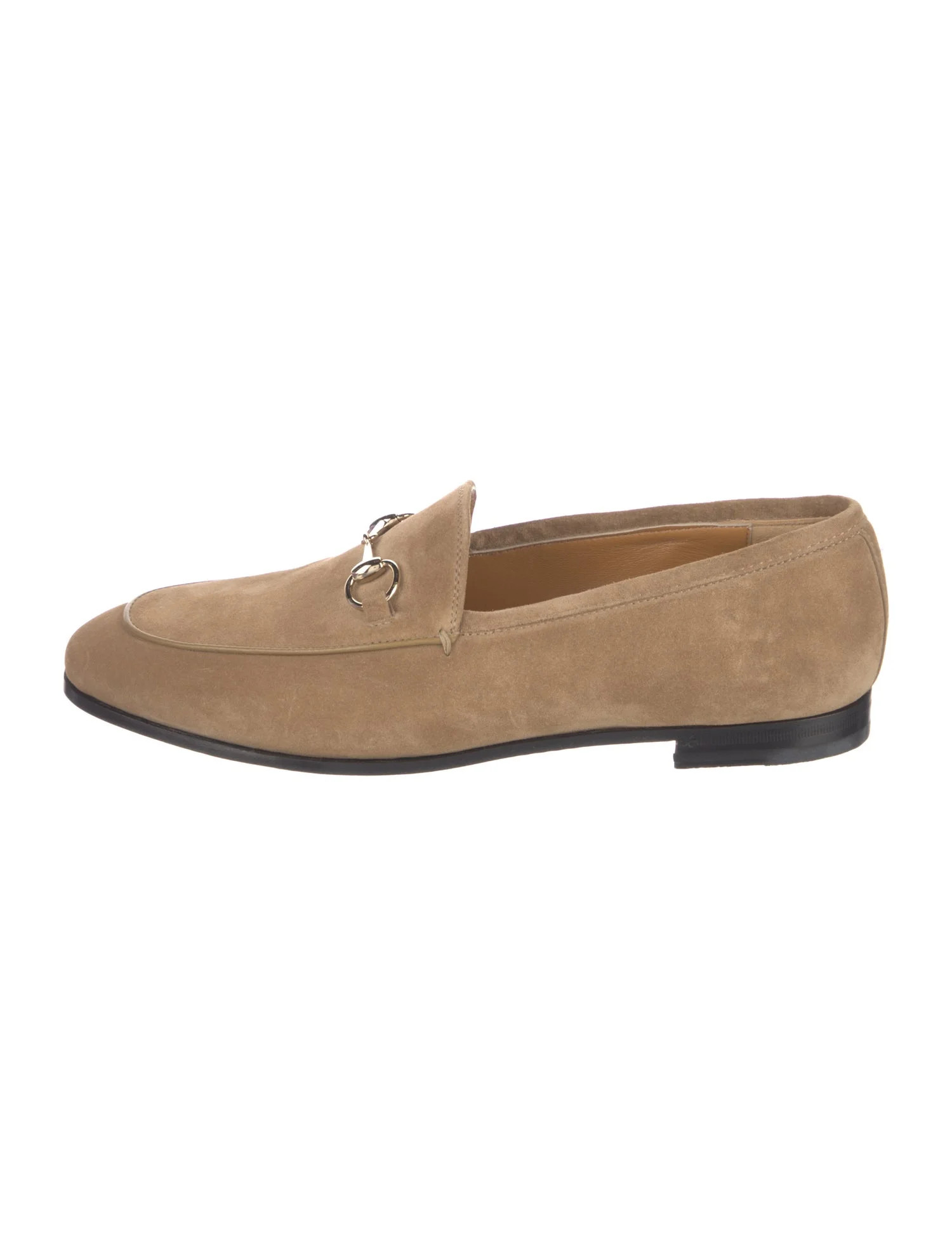 Gucci Horsebit Accent Suede Loafers - Neutrals Flats, Shoes - GUC2022704 | The RealReal | The RealReal