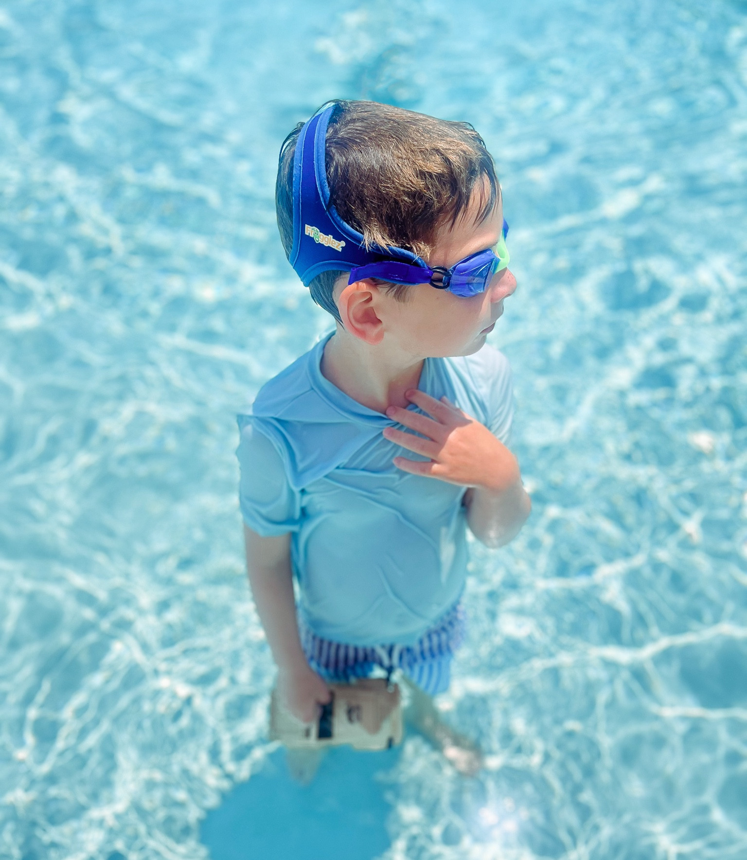 Comfortable kids swim goggles that don’t pull hair or irritate. Fits best on ages 4+. 

#LTKkids #LTKswim