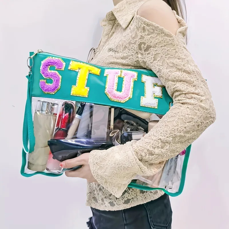 Transparent Waterproof Cosmetic Bag, PVC Wristlet Makeup Storage Organizer, Large Capacity Travel... | Temu Affiliate Program