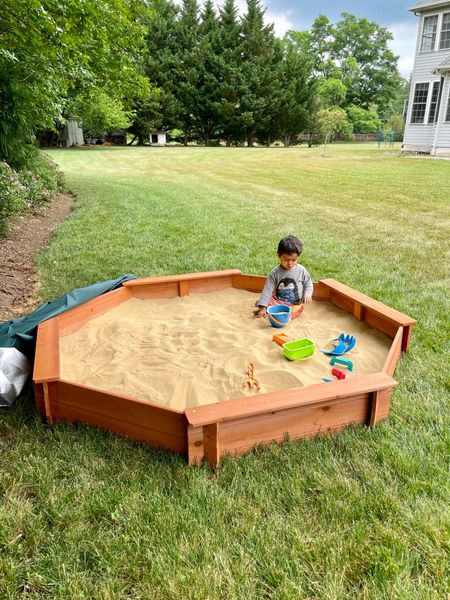 Sandbox for toddlers, outdoor play ideas for kids and toddlers . It's on sale for $84. @amazonbaby finds, @amazon finds 

#LTKkids #LTKunder100 #LTKbaby