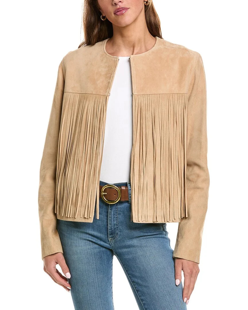 FLEURETTE Suede Fringed Jacket | Shop Simon