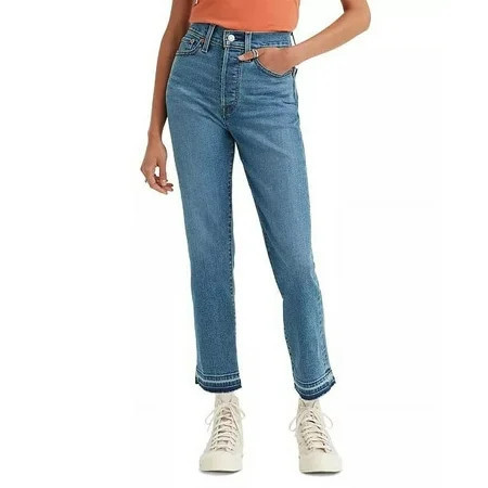 Levi s TURNED ON ME Women s Wedgie Straight Crop Jeans US 18 Short W34/L28 | Walmart (US)