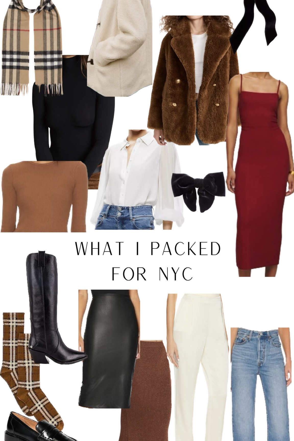 What I packed for NYC  for the holidays 🤍

#LTKstyletip #LTKHoliday #LTKSeasonal