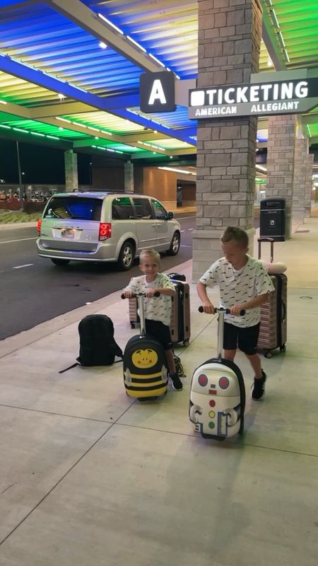 These luggage scooters came in cutch!! Helped the boys keep up with us and gave them something to do when we were waiting!!! They also hold way more than I was expecting!!!

#LTKitbag #LTKtravel #LTKkids