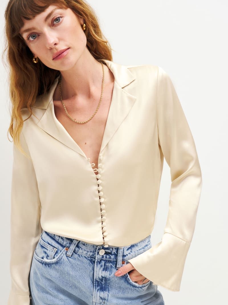 Jeremiah Silk Top | Reformation (US & AU)