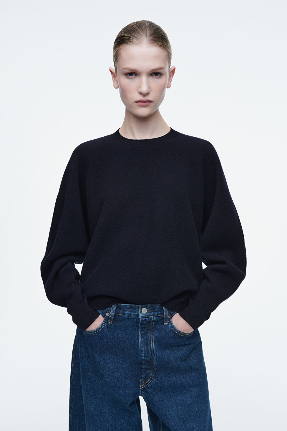 ROUNDED DOUBLE-FACED WOOL JUMPER | COS UK