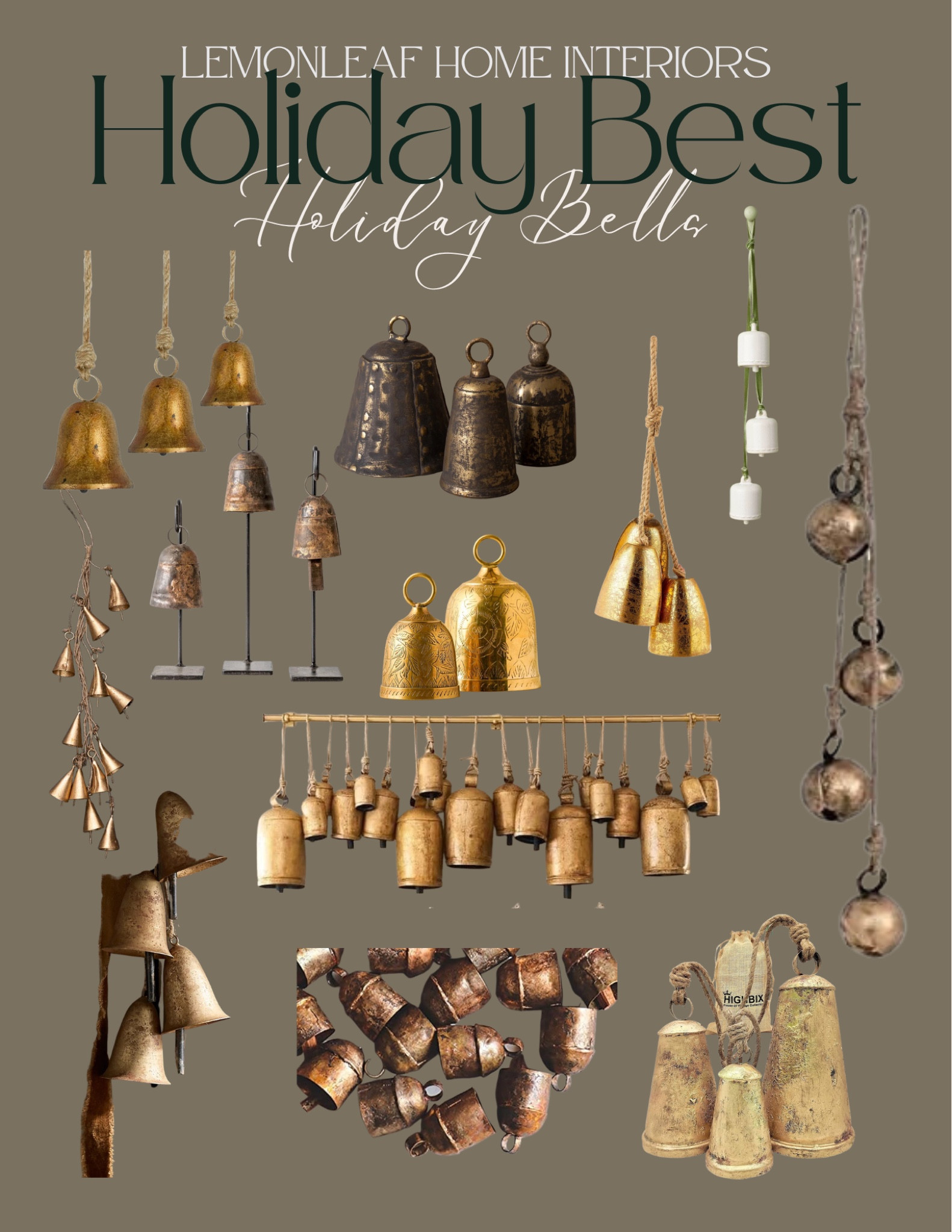 Still time to add some Christmas bells to your holiday decor. Add a bright touch to a coffee or console table. 



#LTKHoliday #LTKhome #LTKstyletip