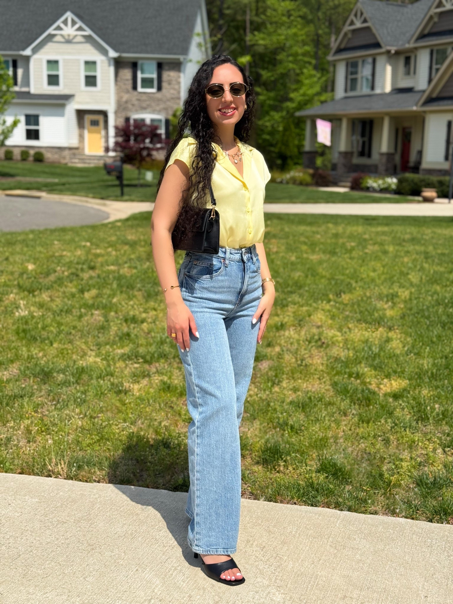 Chic and casual outfit 🌼💛
.
Butter yellow top paired with denim pants, black accessories, and gold jewelry
.
🔖 Subscribe to my LTK for more
.
🔖 Follow @its.sandyibrahim for more

#LTKItBag #LTKStyleTip #LTKShoeCrush