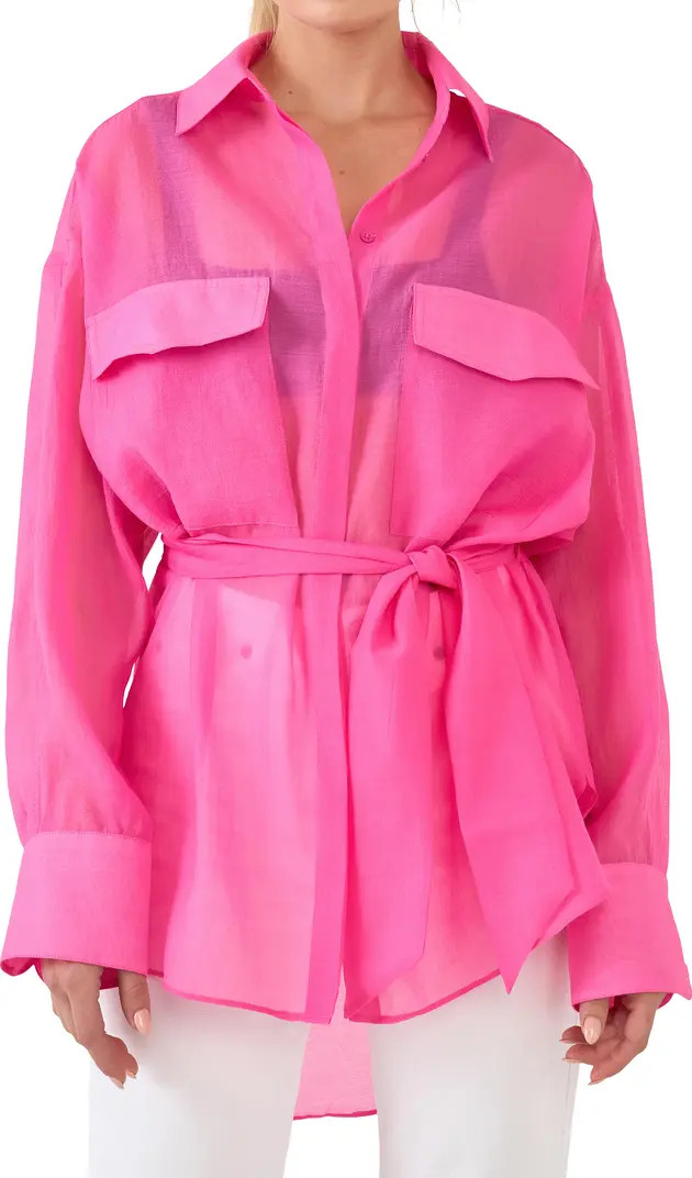 Sheer Overshirt | Nordstrom