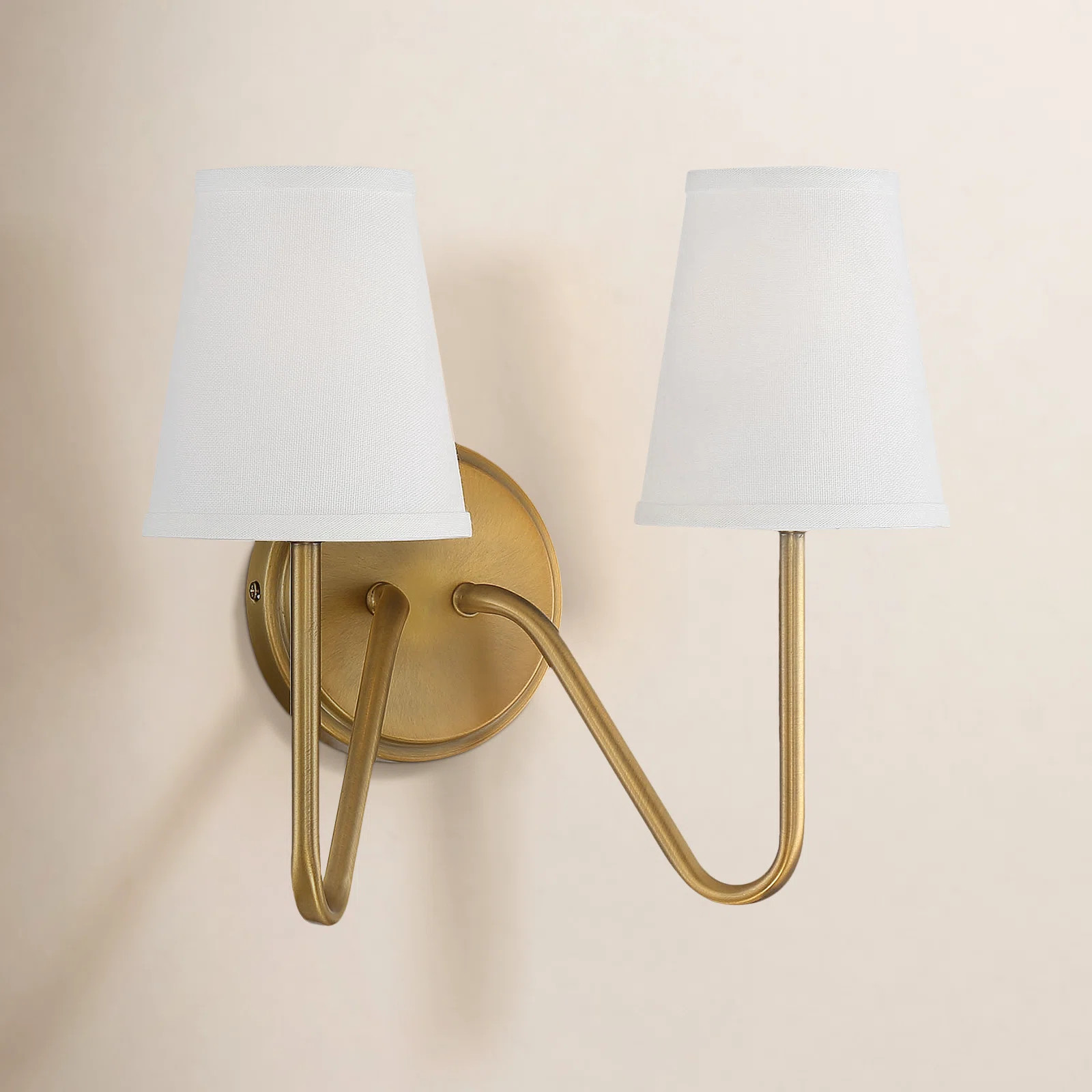 Roan 2 Light Steel Dimmable Armed Sconce | Birch Lane