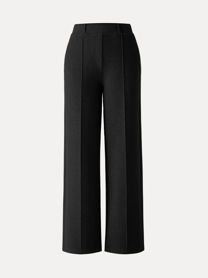High Waisted Straight Leg Pull On Pant | OGLmove