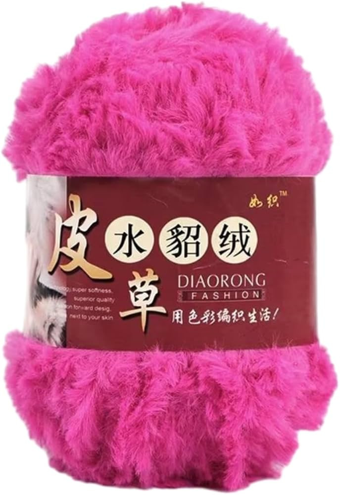 2 Skeins Faux Fur Yarn Soft Yarn for Crocheting Fluffy Yarn,Fuzzy Yarn Eyelash Yarn for Weaving K... | Amazon (US)