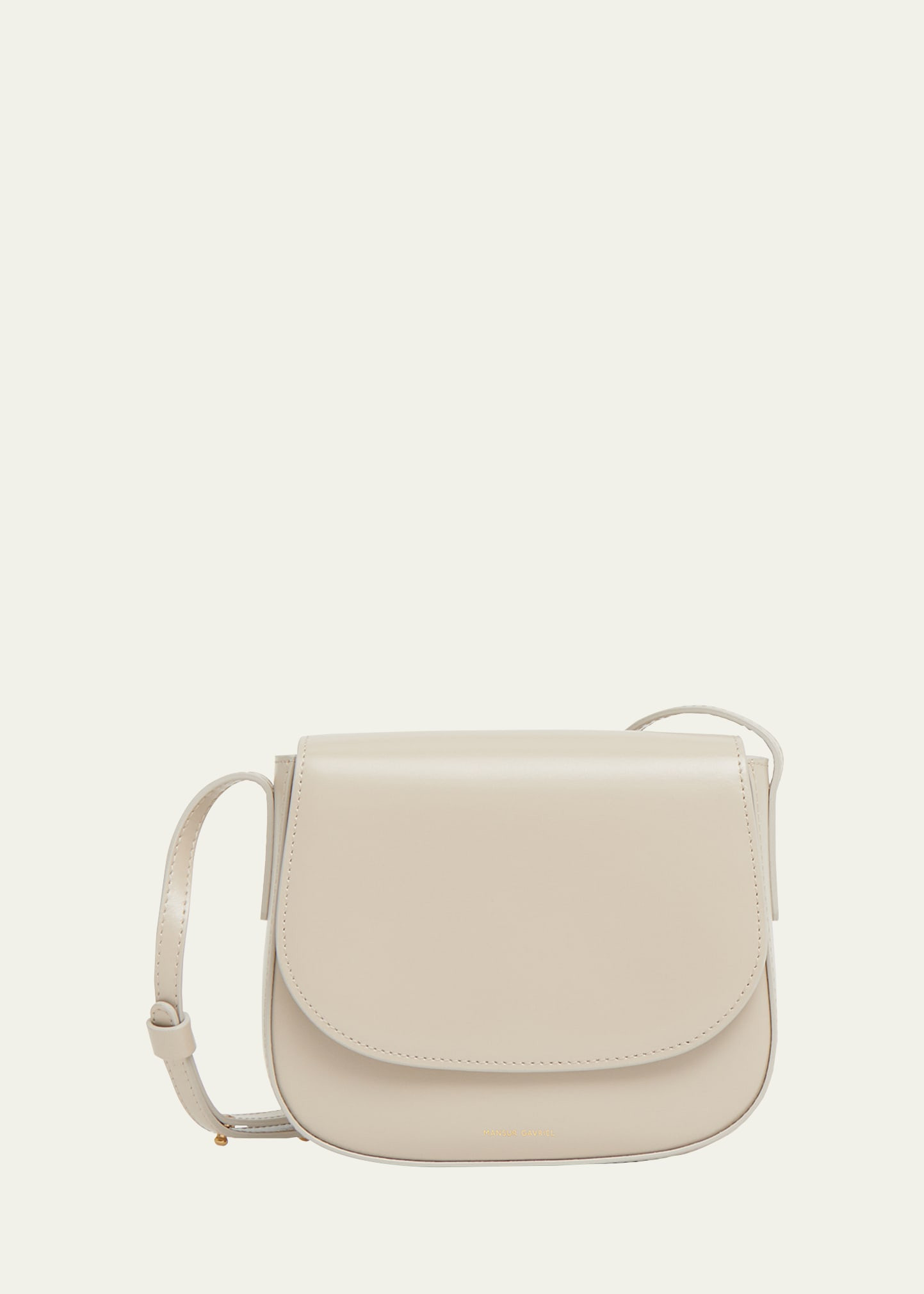 Mansur Gavriel Mini Classic Leather Saddle Crossbody Bag | Bergdorf Goodman