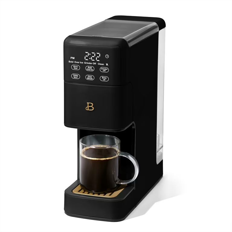 Beautiful Perfect Grind™ Programmable Single Serve Coffee Maker, Black Sesame by Drew Barrymore... | Walmart (US)