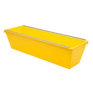 ToolPro 12 in. Heavy Duty Textured Plastic Yellow Plastic Mud Pan TP03060 - The Home Depot | The Home Depot