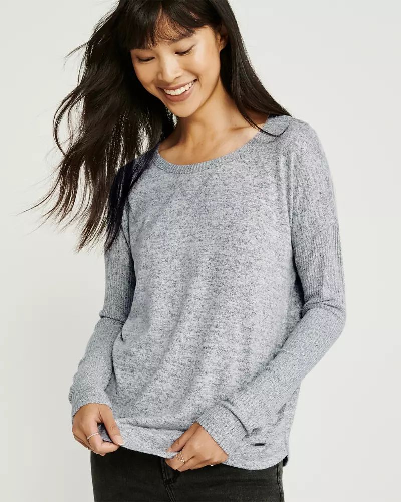 Long-Sleeve Cozy Tee | Abercrombie & Fitch US & UK