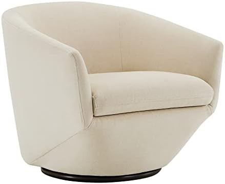 CHITA Swivel Armchair, Barrel Accent Chair for Living Room,Contemporary Round Chair with Metal Ba... | Amazon (US)