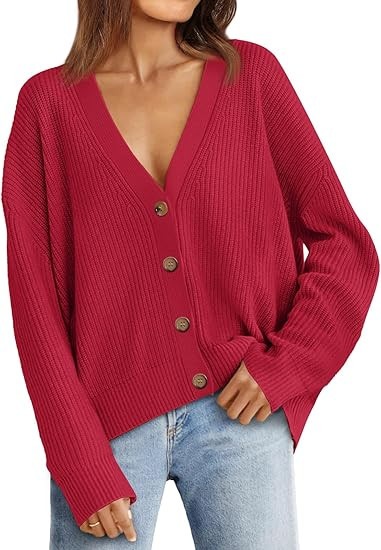 LILLUSORY Cardigan Sweaters for Women 2025 Fall Fashion Oversized Lightweight Sweater Knit Work C... | Amazon (US)