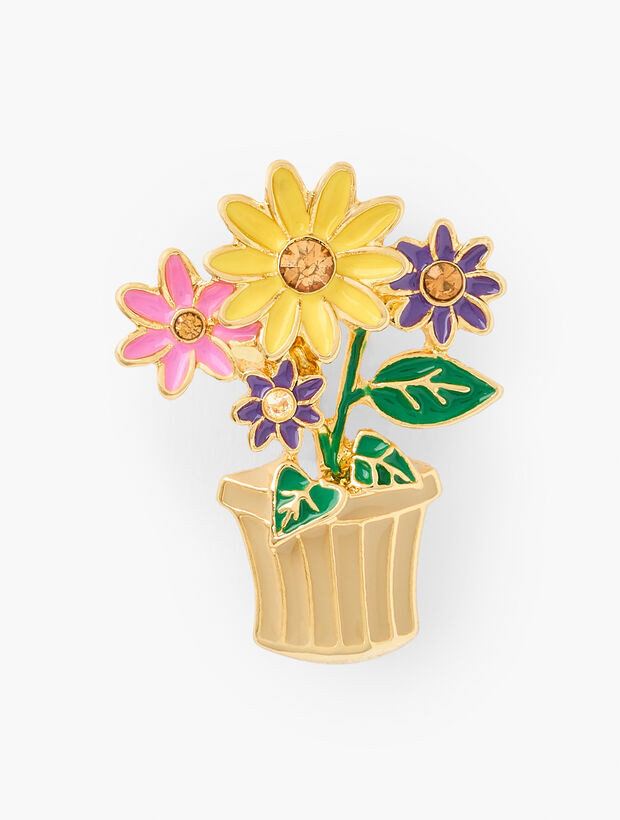 Flower Pot Brooch | Talbots