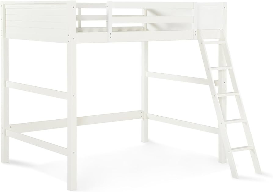 DHP Denver Loft Bed, Full, White | Amazon (US)