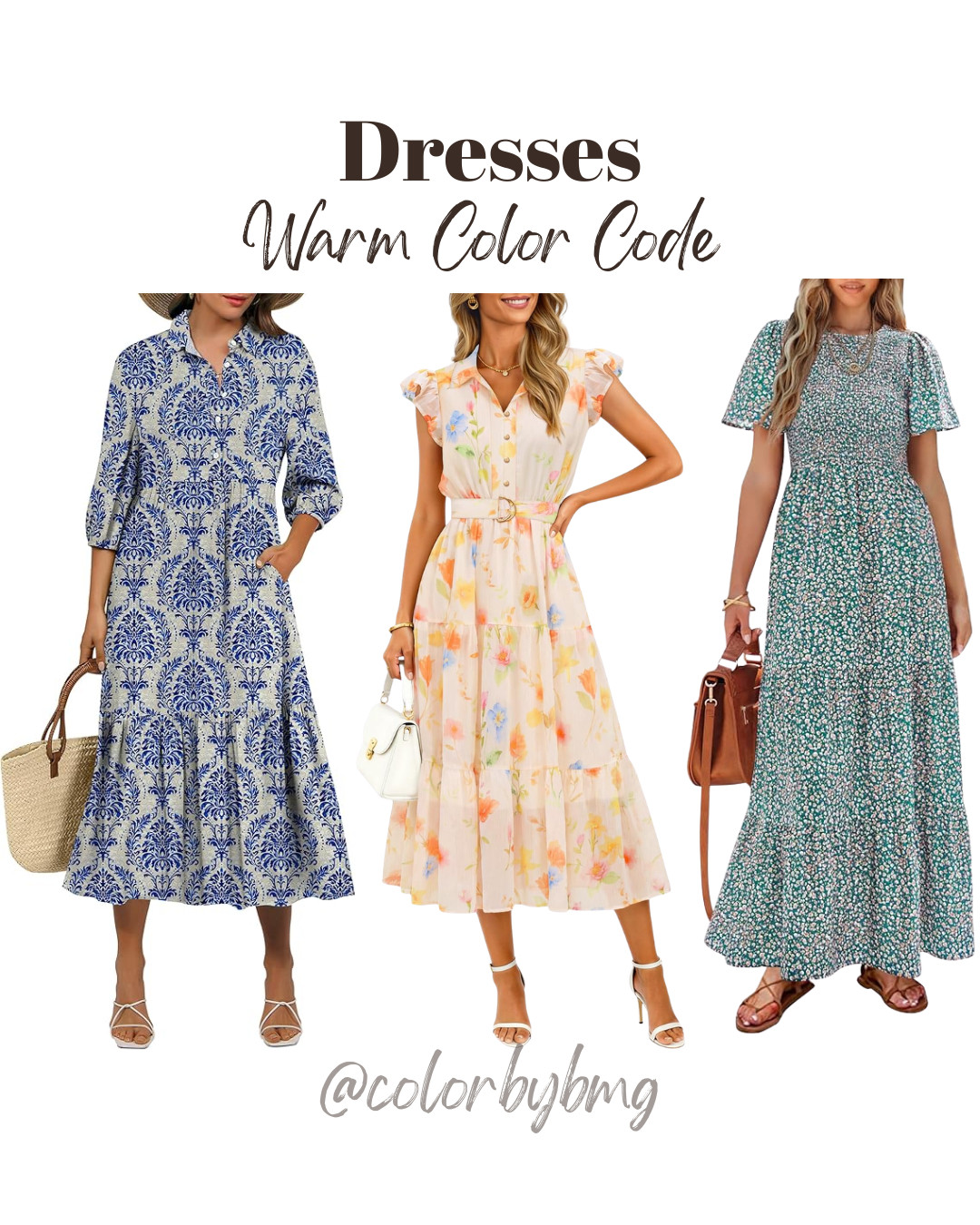 Warm Color Code Dresses

Colors:
Blue Khaki
Beige
Olive Green


Warm Autumn, Warm Spring, Tru Autumn, True Spring
