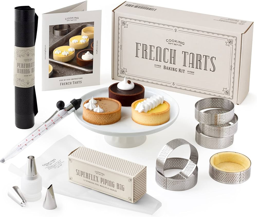 Cooking Gift Set Co. | French Tart Baking Set | Unique Gifts for Women | Christmas Gift Ideas for... | Amazon (US)