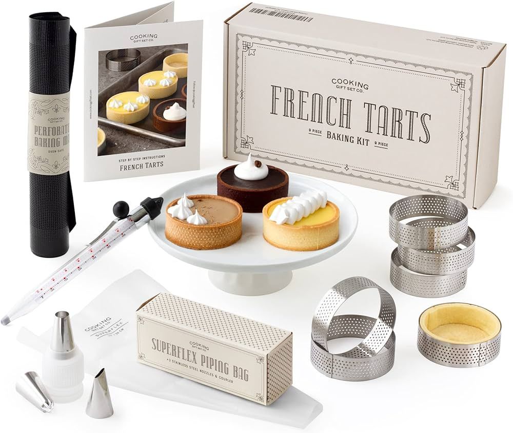 Cooking Gift Set Co. | French Tart Baking Set | Unique Gifts for Women | Christmas Gift Ideas for... | Amazon (US)