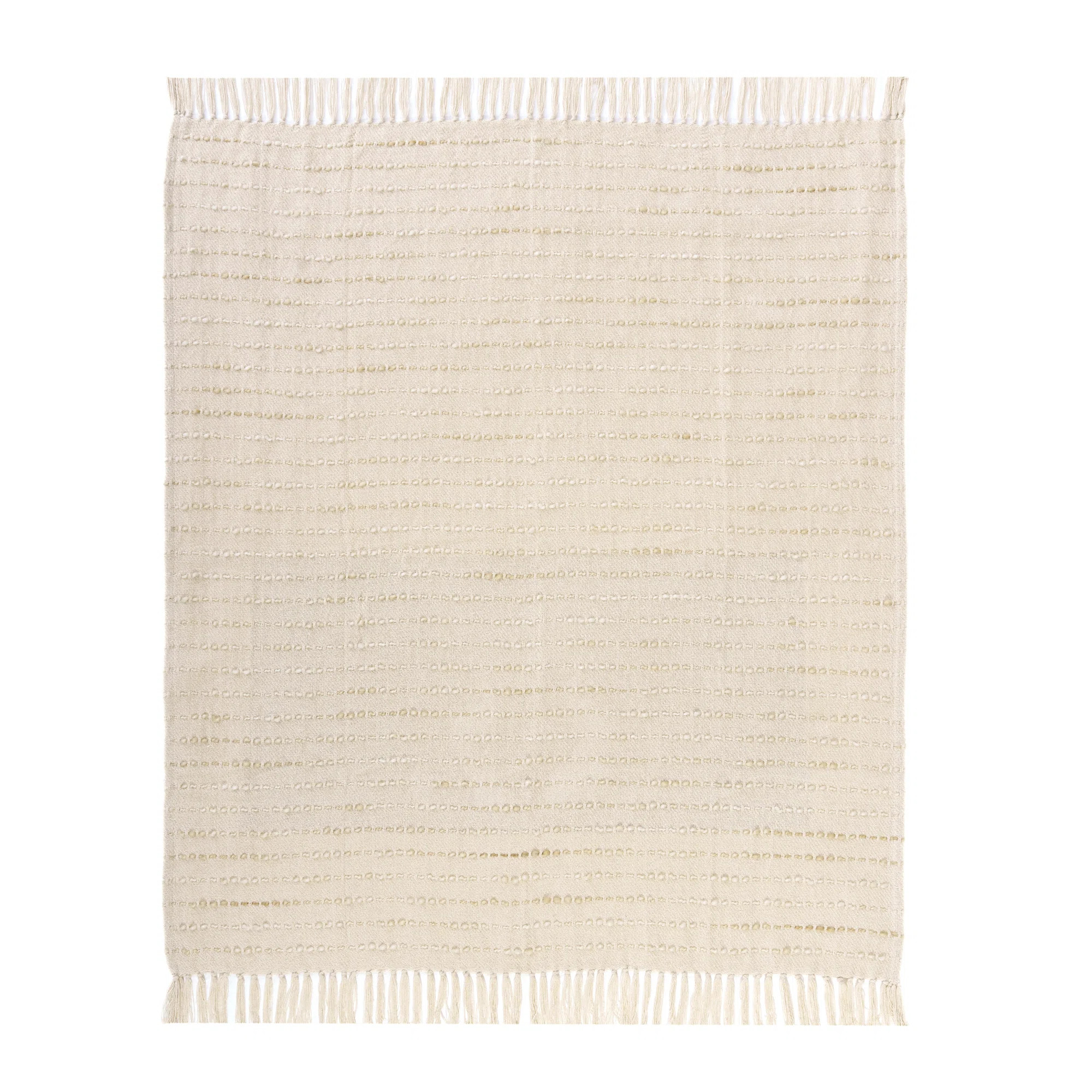 Faust Ombre Striped Handmade Woven Throw Blanket with Fringe | Wayfair North America