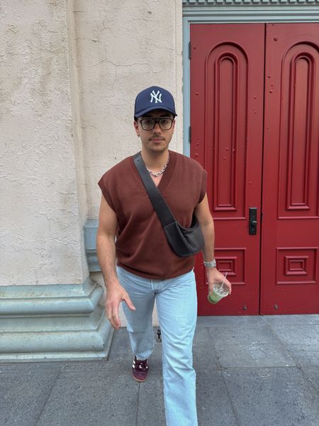 Levi jeans, trucker hat, warby parker glasses 

#LTKmens