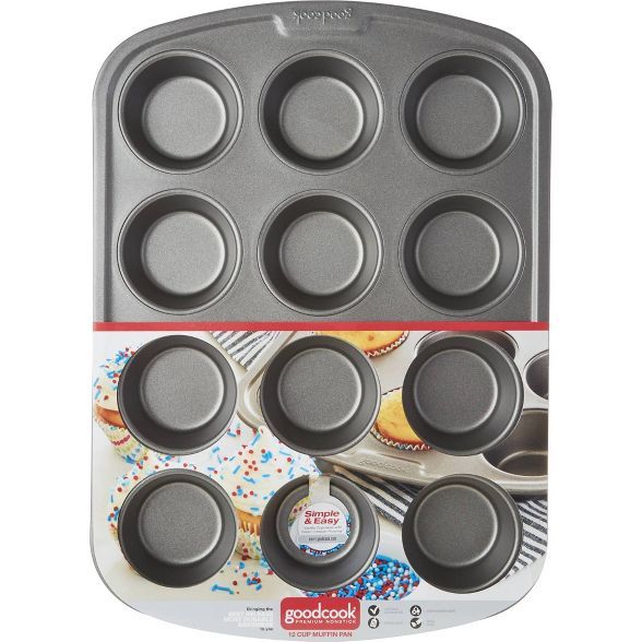 GoodCook Nonstick 12 Cup Muffin Pan | Target